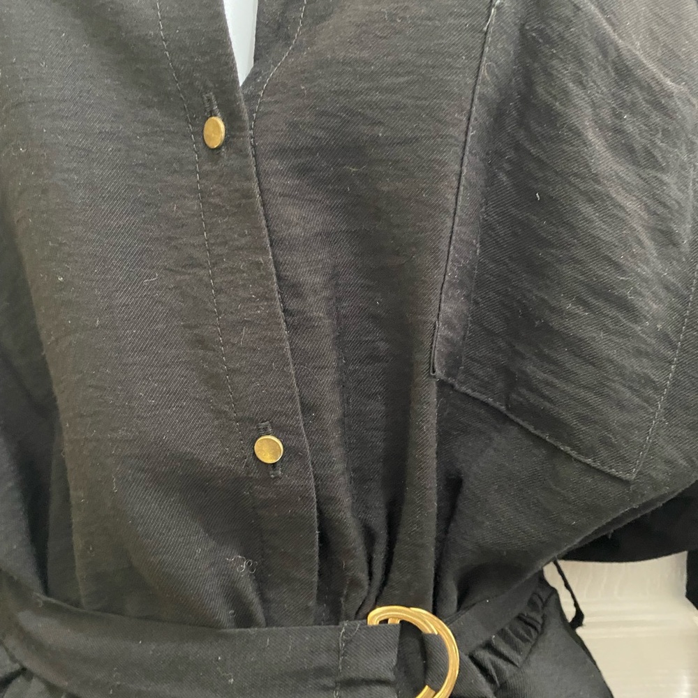 Zara Basic Button Down Romper - image 5